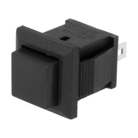 Taster potisni otvoreni 250V 1A 11x12mm crni