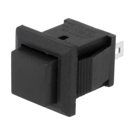Taster potisni otvoreni 250V 1A 11x12mm crni