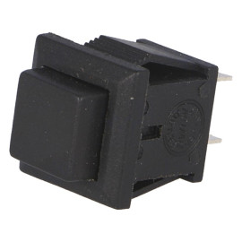 Taster potisni zatoreni 250V 1A 11x12mm crni