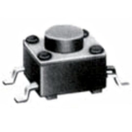 Taster 4,3mm SMD 6x6mm 1,6N; ležeći