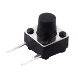 Taster 7mm print 6x6mm, 2p, kutni, crni