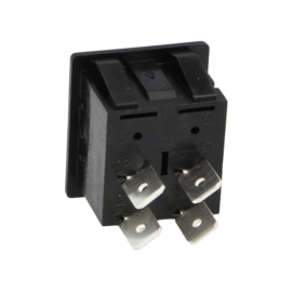 Taster vaga OFF-(ON) 2x2PIN 230V 16A crni; Bulgin