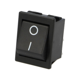 Taster vaga OFF-(ON) 2x2PIN 230V 16A crni; Bulgin