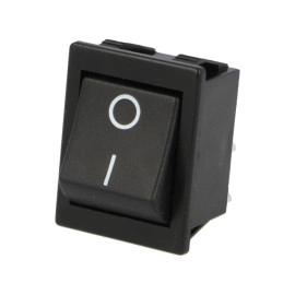 Taster vaga OFF-(ON) 2x2PIN 230V 16A crni; Bulgin