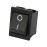 Taster vaga OFF-(ON) 2x2PIN 230V 16A crni; Bulgin