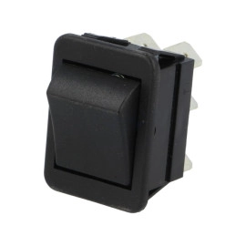 Taster vaga ON-(ON) 2x3pin 250V 16A crni; Bulgin