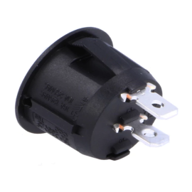 Taster vaga OFF-(ON) 1x2pin 250V 10A crni