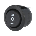 Taster vaga (ON)-OFF-(ON)1x3pin 250V 6A crni