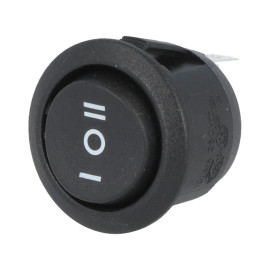 Taster vaga (ON)-OFF-(ON)1x3pin 250V 6A crni