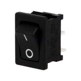Taster vaga OFF-(ON) 1x2pin 250V 10A crni