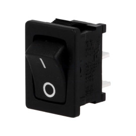 Taster vaga OFF-(ON) 1x2pin 250V 10A crni