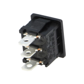 Taster vaga ON-(ON) 1x3pin 250V 10A crni