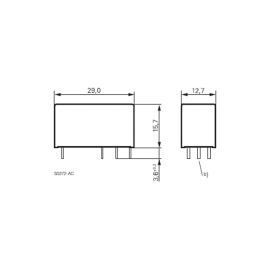 Relej bistabilni 24VDC 8A 2xU RTA424A24 Schrack