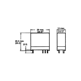 Relej 48VDC 5A 2xU 4,17K Omron G2R-2 48VDC