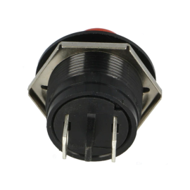 Taster potisni 12VDC 10A crveni NO okrugli IP40