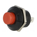 Taster potisni 12VDC 10A crveni NO okrugli IP40