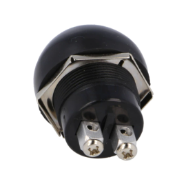 Taster potisni 12VDC 10A crni NO okrugli IP55