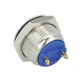 Taster potisni anti-vandal 36V 2A NO IP65 srebrni