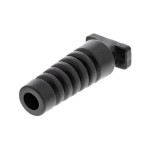 Uvodnica za kabel 4mm za auto upaljač; crna