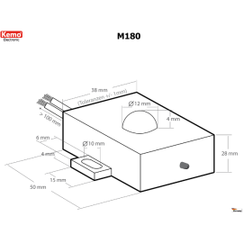Modul rastjerivač kuna za auto M180 IP65 Kemo