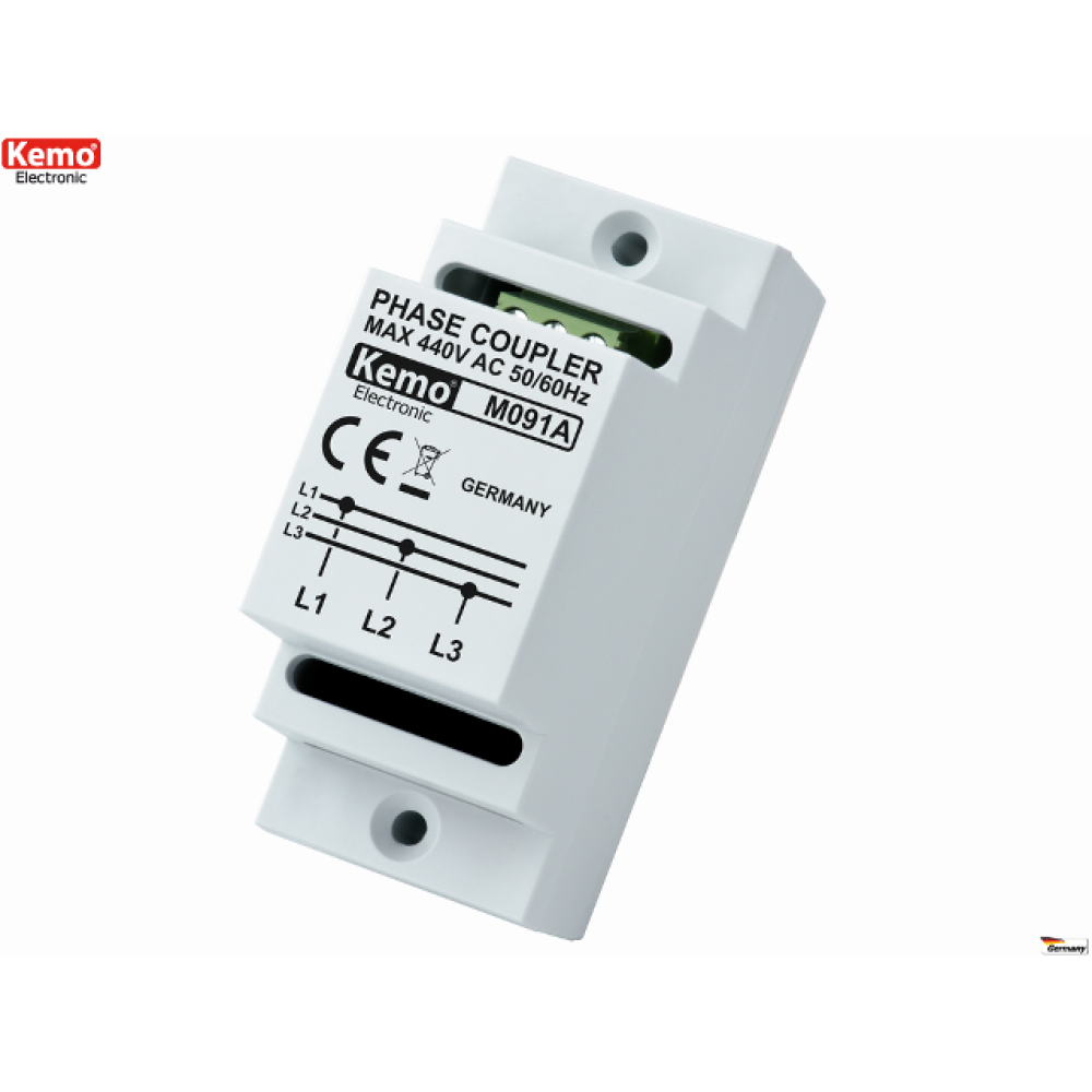 Modul spajatelj faza 110-440VAC za šinu M091A Kemo Modul spajatelj faza 110-440VAC za šinu M091A Kemo