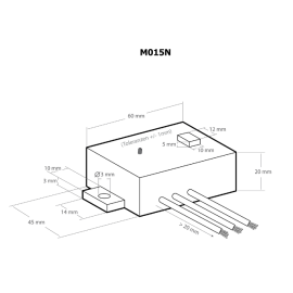 Modul DC/DC pretvarač 6-28V/3-15V 2A M015N Kemo
