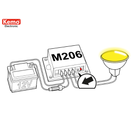 Modul treptalo za žarulje 9-48VDC 10A M206 Kemo