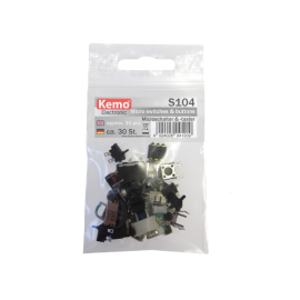 Set mini prekidača i tastera 30kom S104 Kemo