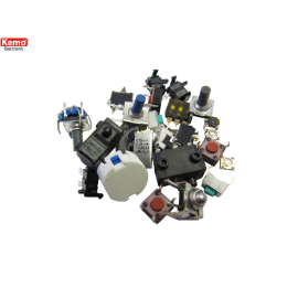Set mini prekidača i tastera 30kom S104 Kemo