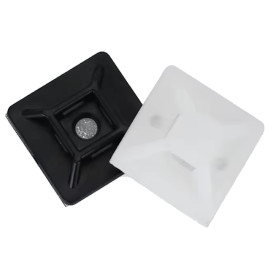 Nosač vezice 12,5mm plastični; 3M samoljep. bijeli