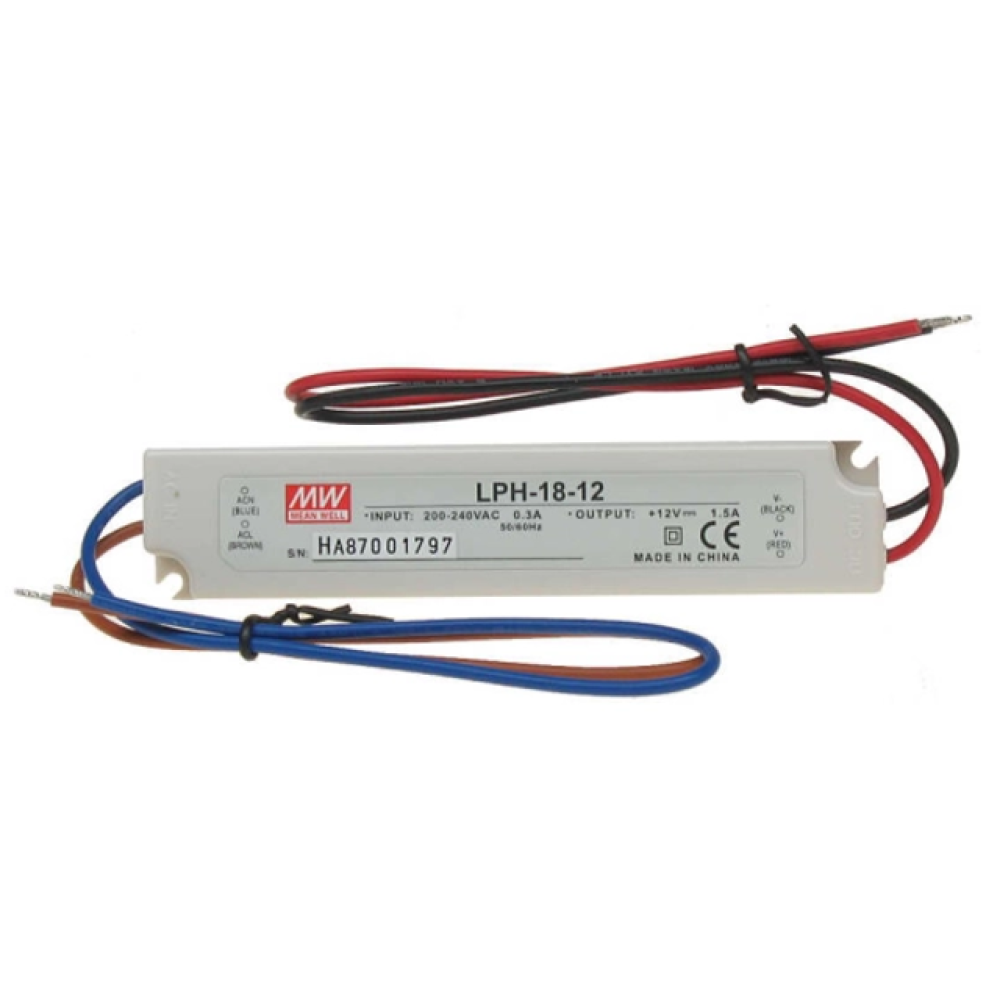 Napajanje 230VAC/12VDC 18W 1,5A LPH-18-12