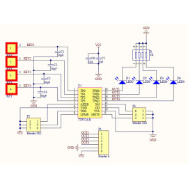 Modul - Senzor dodira kapacitivni TTP224 