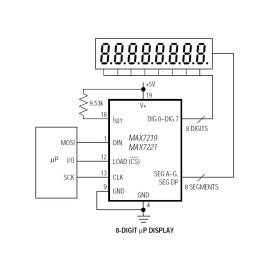 Modul - LED displej 7-seg., 8 znamenki MAX7219