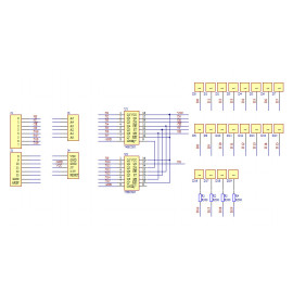 Kit LED 3D kocka 4x4x4 plava - za Arduino