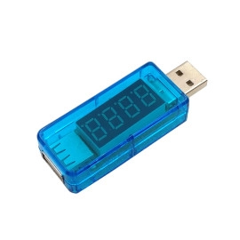 USB voltmetar 3-8VDC i ampermetar 0-3A; plavi