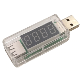 USB voltmetar 3-8VDC i ampermetar 0-3A; bijeli