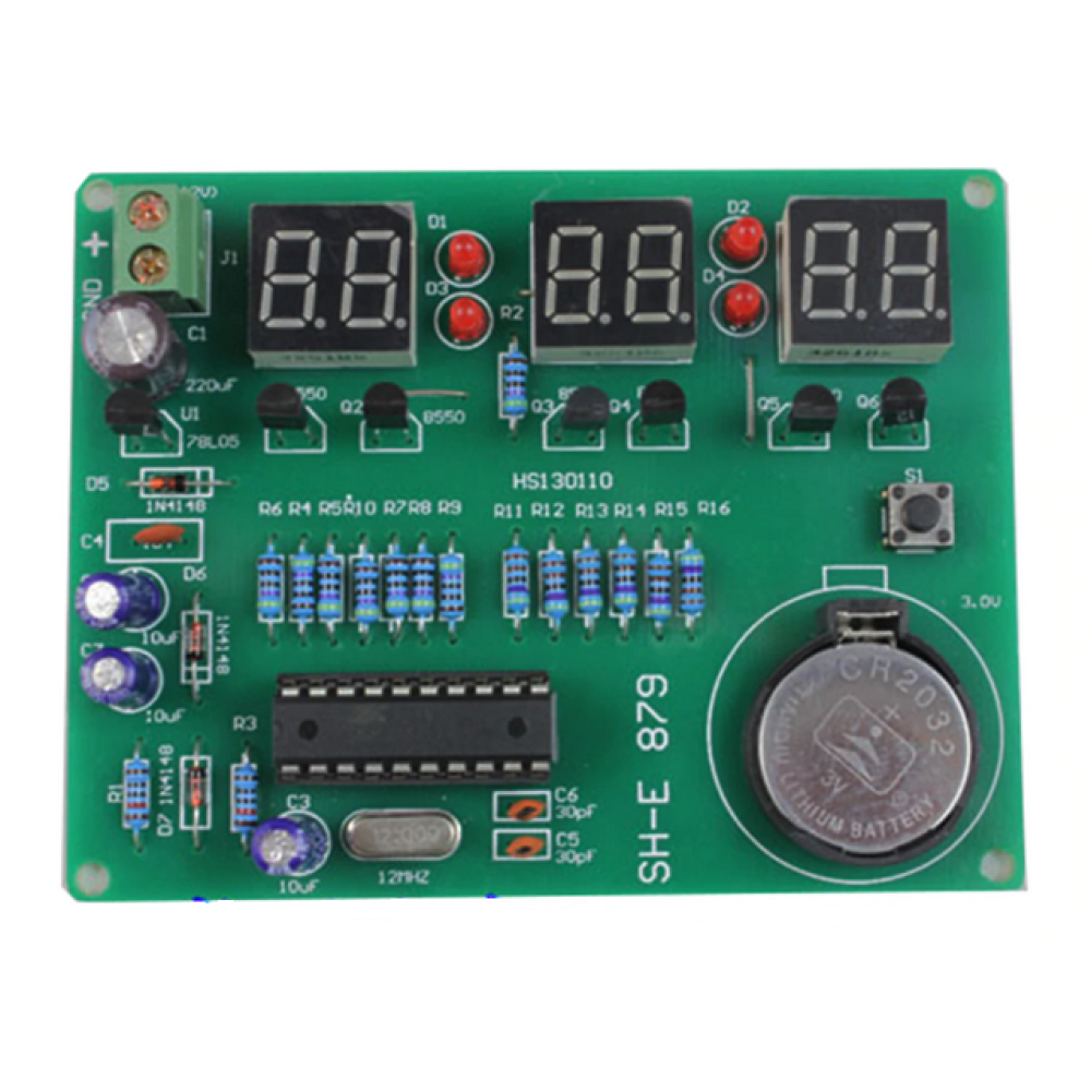 Kit digitalni sat sa 89C2051; 6 znamenki Kit digitalni sat sa 89C2051; 6 znamenki