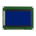 LCD modul 128x64 plavi; 9,3x7cm; kontakt dolje