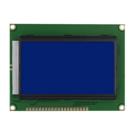 LCD modul 128x64 plavi; 9,3x7cm; kontakt dolje