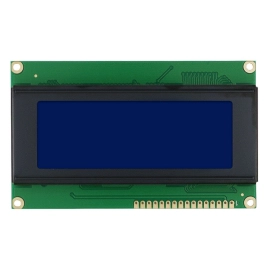 LCD modul 20x4 plavi; 9,8x6cm; kontakt gore