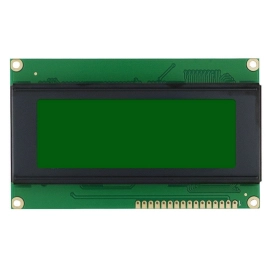 LCD modul 20x4 zeleni; 9,8x6cm; kontakt gore