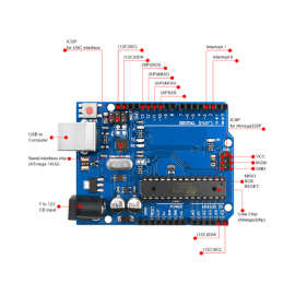 Razvojna pločica Arduino UNO R3 + kabel