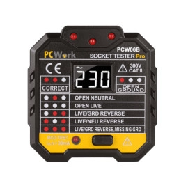Digitalni tester šuko utičnica 230VAC PCWork PCW06
