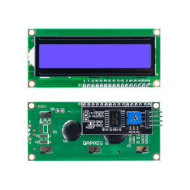 LCD modul 16x2 plavi sa I2C modulom; 8x3,6cm