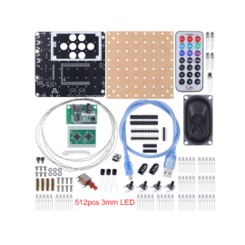 Kit LED 3D kocka 8x8x8 RGB audio kontrola