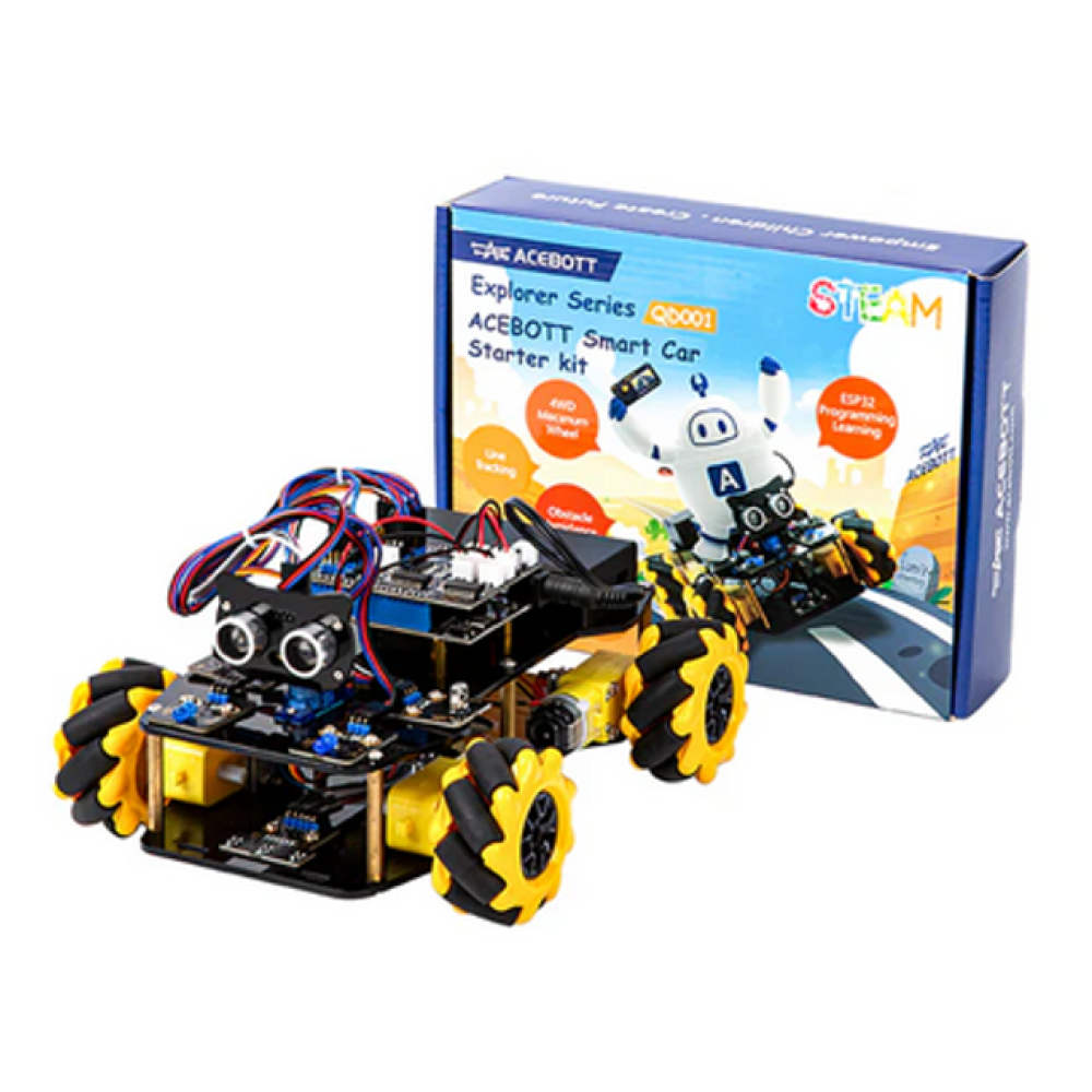Robotski auto s ESP32 kontrolom; QD001 Acebott
