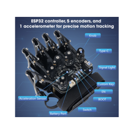 Rukavica s detekcijom pokreta ESP32; QD023 Acebott