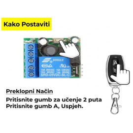 RF prijemnik/predajnik 433MHz 5-30VDC 30x35mm KT03