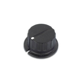 Dugme potenciometra 35,7/6mm plastično crno- - - -
