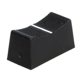 Dugme kliznog potenciometra 4mm crno 23x11x11mm